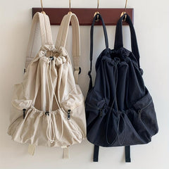 Nylon Drawstring Backpack Lightweight Travel Camping Hiking Daypack
