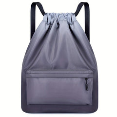 Gradient Drawstring Backpack Lightweight Sports Outdoor Daypack