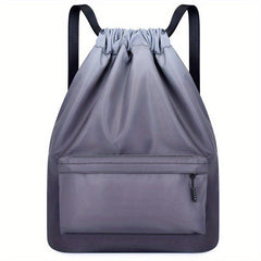 Gradient Drawstring Backpack Lightweight Sports Outdoor Daypack