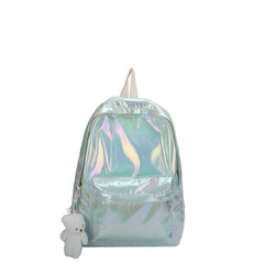 Laser Holographic Students Backpack Preppy Style Travel Rucksack