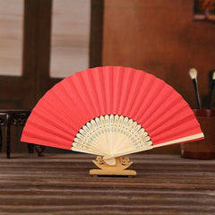 Bamboo Paper Folding Fan Chinese Style Clothing Accessory