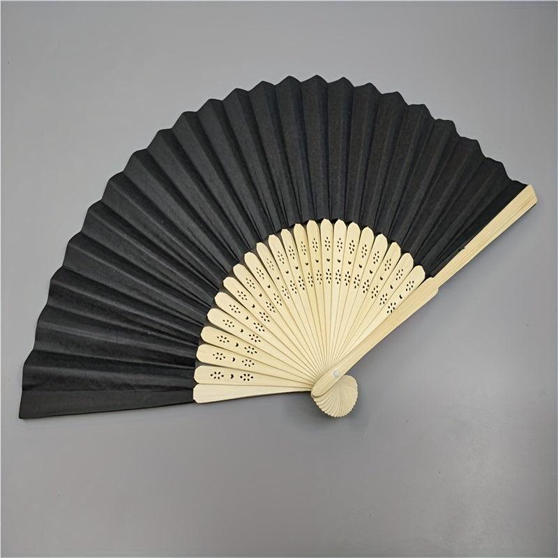 Bamboo Paper Folding Fan Chinese Style Clothing Accessory