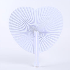 Heart Shape Folding Fan Blank Fan DIY Painting Fan