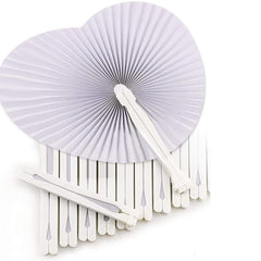Heart Shape Folding Fan Blank Fan DIY Painting Fan