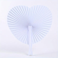 Heart Shape Folding Fan Blank Fan DIY Painting Fan