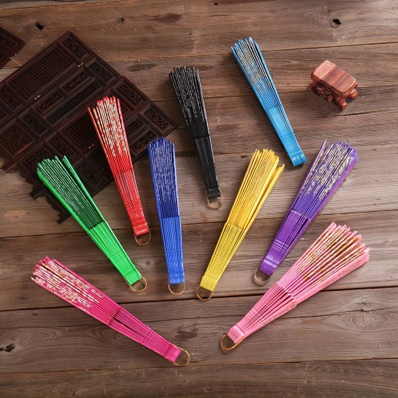 Retro Fan Chinese Style Dance Folding Fan Floral Pattern Fan