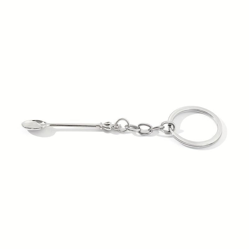 Alice Crown Mini Keychain Tea Spoon Pendant Retro Crown Spoon Key Chain