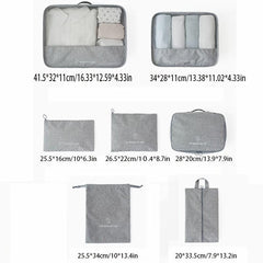 7 Piece Business Trip Storage Bag Underwear Suit Travel Storage Bag
