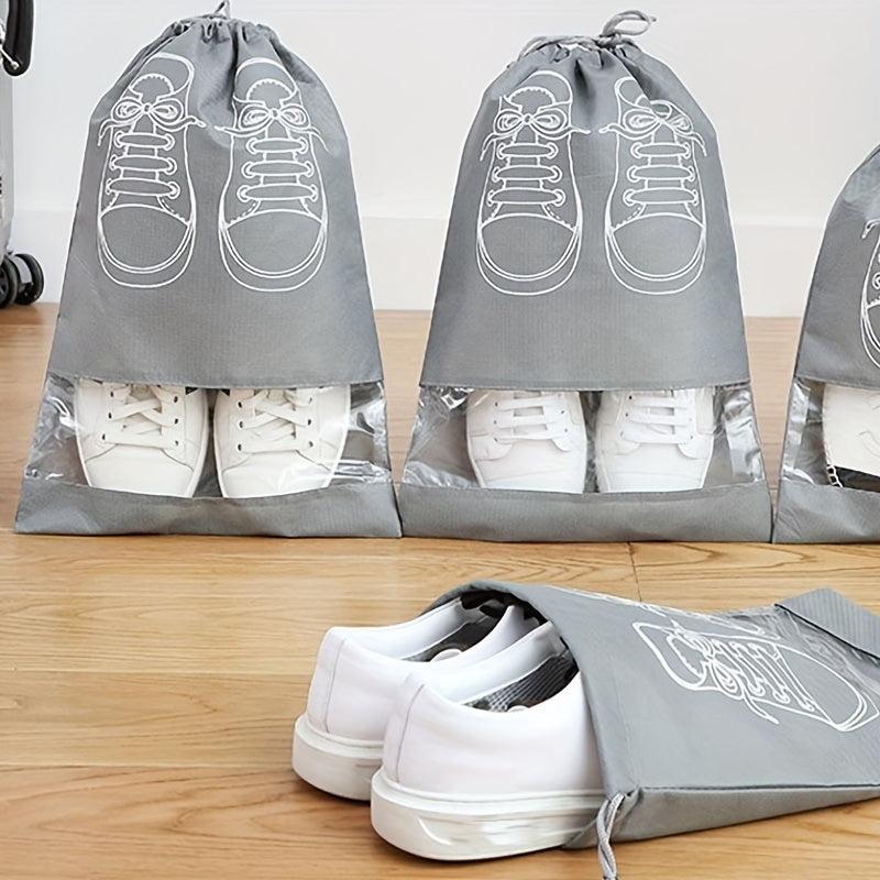 3 Pcs Large Shoe Storage Bag Non Woven Fabric Dustproof Travel Bags