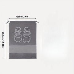 3 Pcs Large Shoe Storage Bag Non Woven Fabric Dustproof Travel Bags