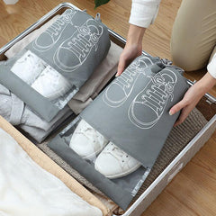3 Pcs Large Shoe Storage Bag Non Woven Fabric Dustproof Travel Bags
