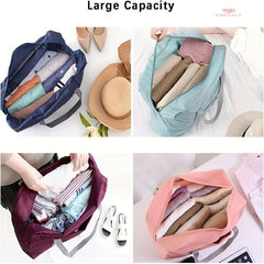 Foldable Travel Storage Bag Duffel HandBag Zipper Lightweight