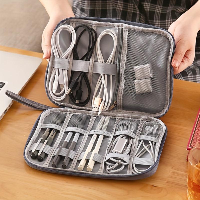 Portable Zipper Storage Bag for Data Cables