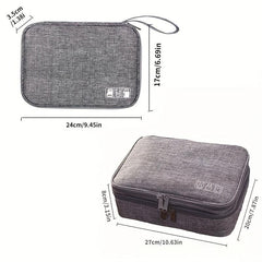 Portable Zipper Storage Bag for Data Cables