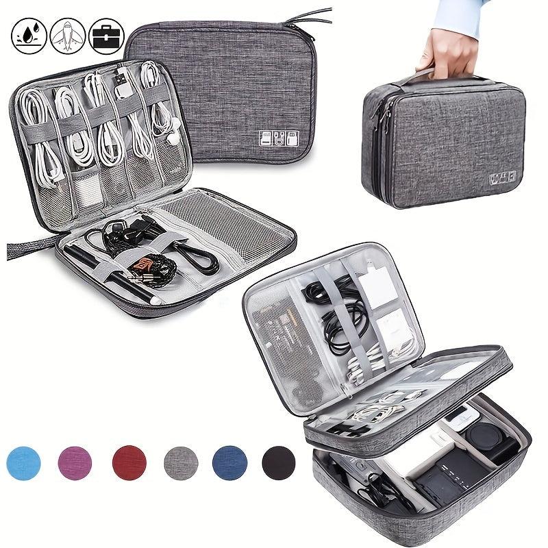 Portable Zipper Storage Bag for Data Cables