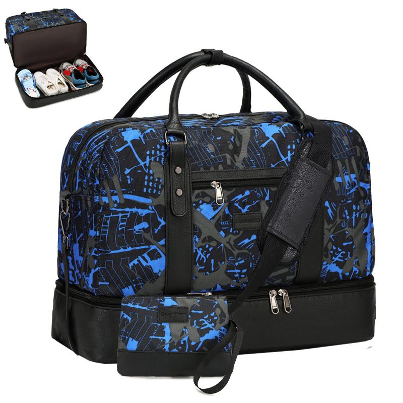 Large Capacity Carry on Tote with Shoe Compartment Lightweight Luggage