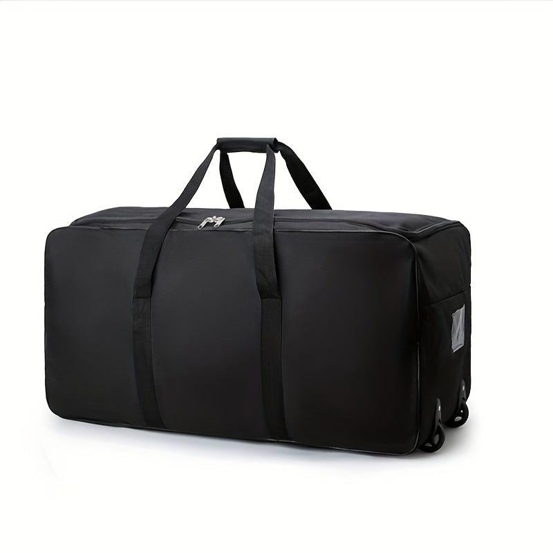 Large Capacity Duffle Bag With Wheel Nylon Lightweight Luggage Bag