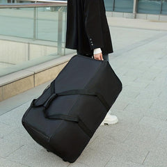 Large Capacity Duffle Bag With Wheel Nylon Lightweight Luggage Bag