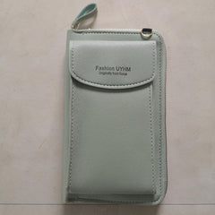 Solid Crossbody Bag Multifunctional Zipper Purse