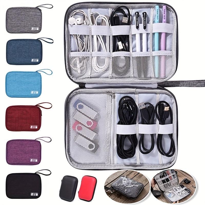 Elec. Accessories Organizer Travel USB Cable Bag Gadget Storage