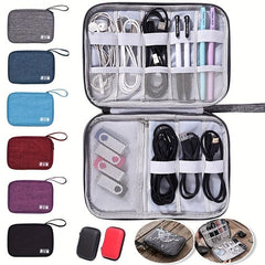 Elec. Accessories Organizer Travel USB Cable Bag Gadget Storage