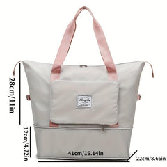 Travel Storage Zipper Handbag Large Capacity Luggage Bag Gym Bag
