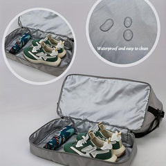 Travel Duffle Bag with Shoes Compartment & Cosmetic Bag, Shoulder Sports Gym Set
