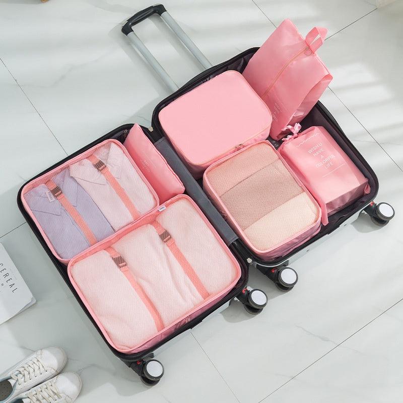 7-Pc Travel Luggage Bag Set | Multifunctional Organizers