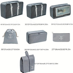 7-Pc Travel Luggage Bag Set | Multifunctional Organizers