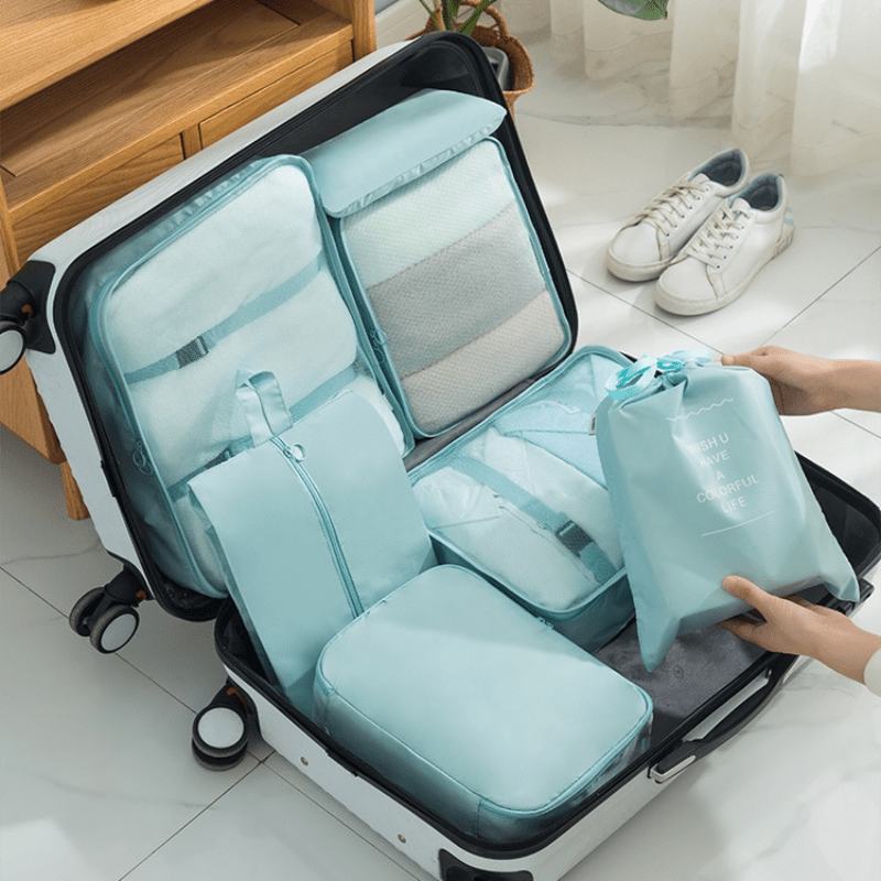 7-Pc Travel Luggage Bag Set | Multifunctional Organizers