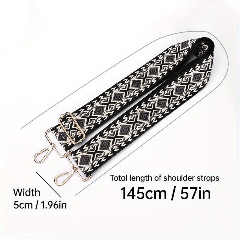 Geometric Pattern Wide Shoulder Strap Guitar Shoulder Strap