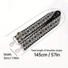 Geometric Pattern Wide Shoulder Strap Guitar Shoulder Strap
