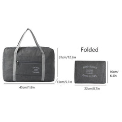 Foldable Travel Duffel Bag Lightweight Zipper Storage Bag