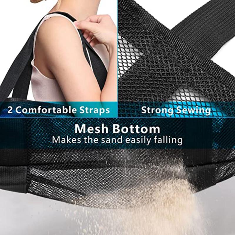 Large Capacity Mesh Beach Bag for Toys and Storage