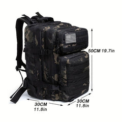 50L Military Tactical Backpack Army Assault Pack Molle Bag Rucksack