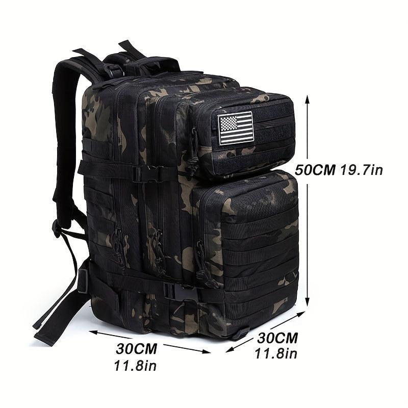 50L Military Tactical Backpack Army Assault Pack Molle Bag Rucksack