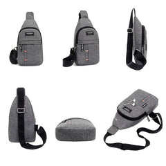 Casual Nylon Sling Bag Outdoor Travel Crossbody Bag Waterproof Chest Bag