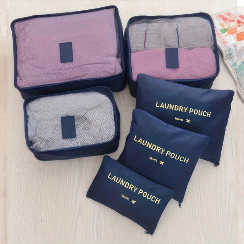 6pcs Clothes Storage Bags Portable Travel Organizer Large Capacity
