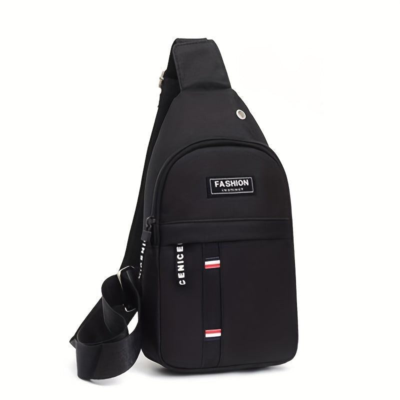 Outdoor Sling Bag Casual Sports Crossbody Bag Zipper Chest Bag