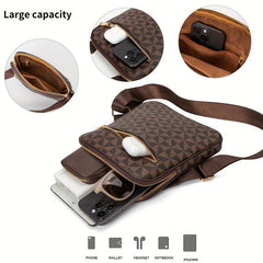 Vintage Geometric Crossbody Bag Retro Shoulder Phone Bag Classic Handbag