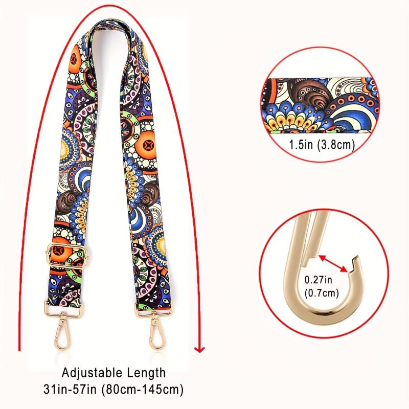 Adjustable Wide Shoulder Strap Handle Strap Replacement for Travel Bag