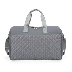 Large Capacity Lightweight Duffel Bag Quilted Detail Travel Shoulder Bag