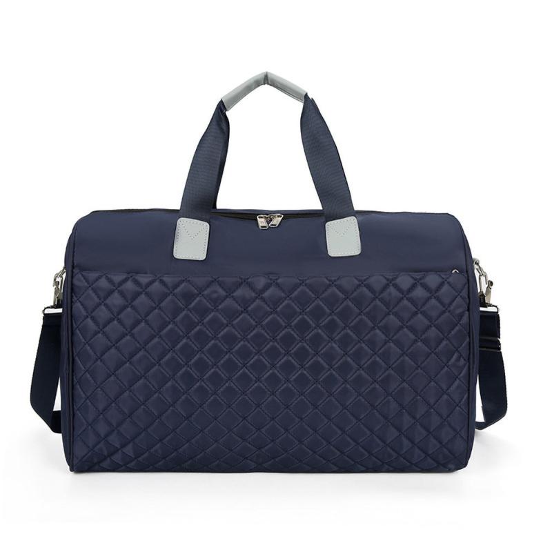 Large Capacity Lightweight Duffel Bag Quilted Detail Travel Shoulder Bag