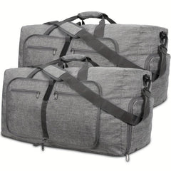 Large Capacity Carry On Duffle Bag Lightweight Luggage Bag With Shoe Compartment