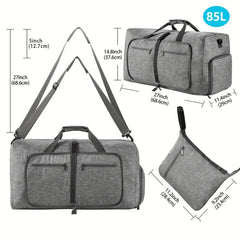 Large Capacity Carry On Duffle Bag Lightweight Luggage Bag With Shoe Compartment