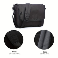 Solid Messenger Bag Flap Crossbody Handbag