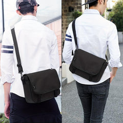 Solid Messenger Bag Flap Crossbody Handbag