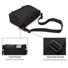Solid Messenger Bag Flap Crossbody Handbag