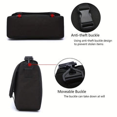 Solid Messenger Bag Flap Crossbody Handbag
