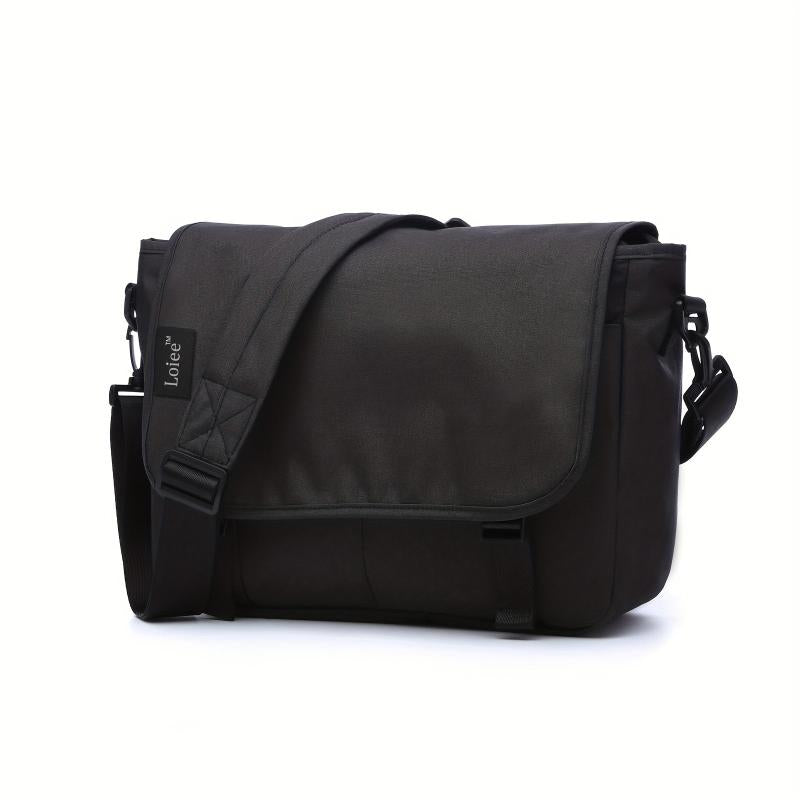 Solid Messenger Bag Flap Crossbody Handbag